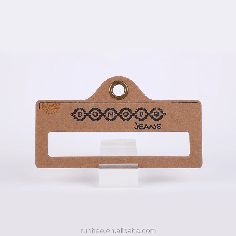 OEM Logo Cardboard Scarf Hangers Customizable Size Recycled Paper Hangers