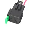 Pre Wired 4 Pin Relay Mounting Base Relay Socket Holder With Medium Fused On Off 4-Pin Wired Cable 18AWG 30A DC12V, car relay