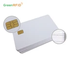 Custom CR80 pvc smart FM4442/4428 contact ic card