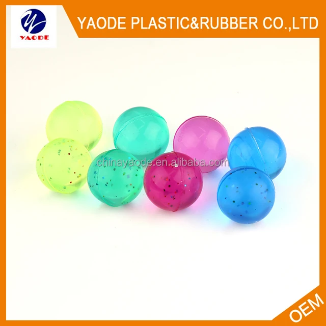 manufature sales transparent single color rubber bouncing balls