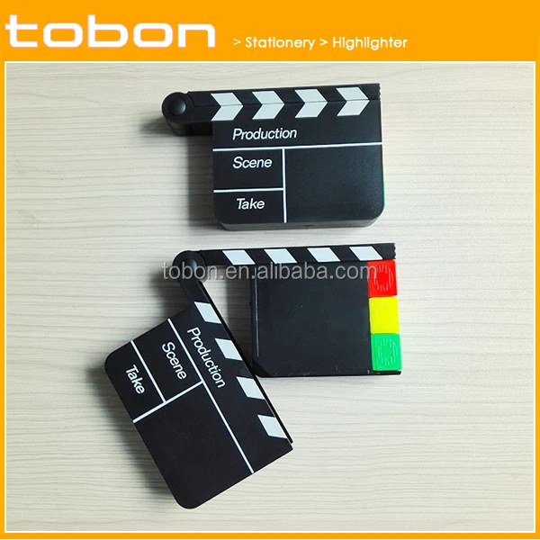 3 in 1 clapboard highlighter, promotion gift highlighter set