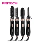PRITECH Multiple Optional Accessories Hanging-up loop Hot Air Brush Styler And Dryer