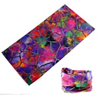 Knitted Multifunctional Bandana Elastic Seamless Paisley Design Scarf Headbands for Women