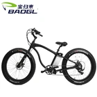26 Inch 48V 500W LCD Display Electric Pedal Assisted Cycle Beach Cruiser Style Electric Chopper Bicycle