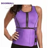 wholesale ultra sweat vest with waist belt adjustable neoprene sweat waist trainer vest fitness women slimming vest