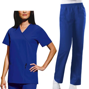 nurse medical scrubs pants nursing scrub top