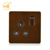 BS 546 Philippines bronze flat wall 15a switch with socket