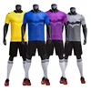 2018 kids blank soccer club uniform sets top quality child soccer jersey sets dry fit breathable football jersey sets