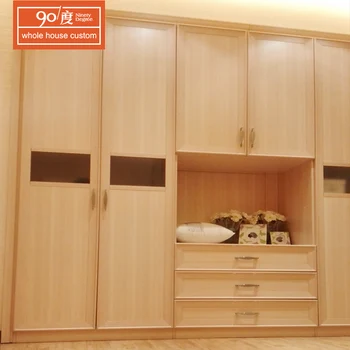 Wholesale Bedroom Furniture Custom Built Premade Wood Cabinet