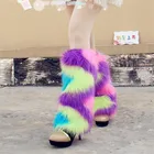 Heated Fur Boot Cuff fluffy furry women faux fur leg warmers