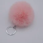 fur keychain ball pom pom faux fur ball fur ball case