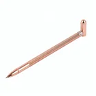Exquisite Fashion Multicolour Gold Gel Metal Spring Pen