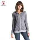 Printed China Supplier Wholesale Custom Fitness Fashion Good Quality Young Ladies Hoodies Sweatshirts Set