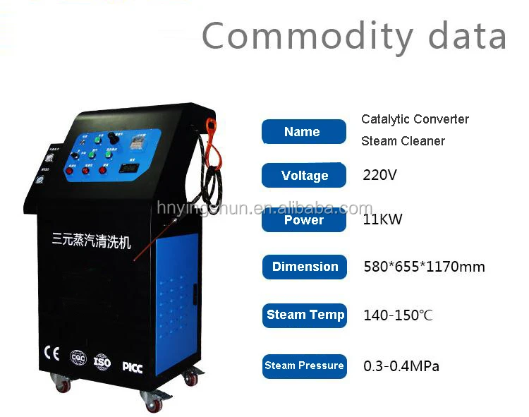 ce tuv iso9001 warranty three way catalytic converter cleaning machine