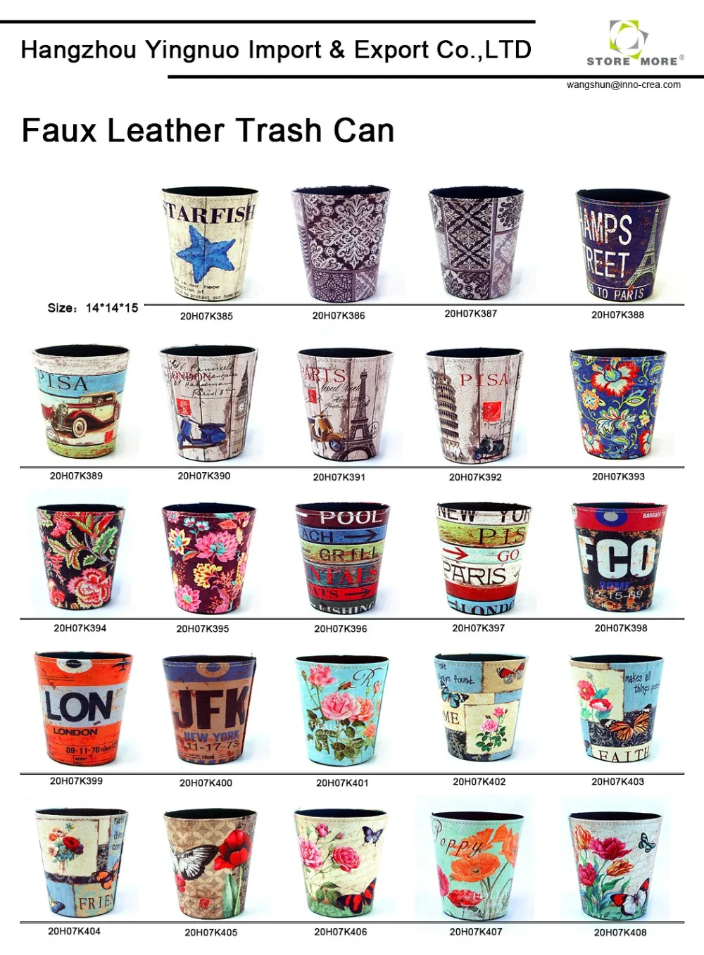 Living Room Bathroom Trash Can, Leather Trash Bin Without Lid