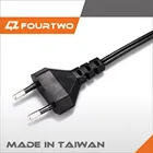 Custom 220V VDE approved European standard Ac 2pin EU power cord