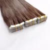 Top Quality Healthy Wholesale Hair Double Drawn Skin Weft 100% European Remy human hair tape hair extension