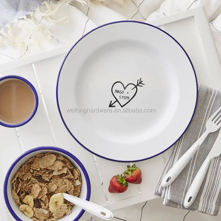 Printing Enamel Camping Plate For Outdoor Enamel Plate Buy Enamel