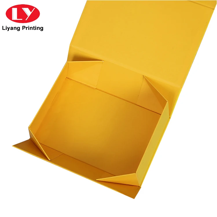 high quality custom magnetic paper flat folding gift box with