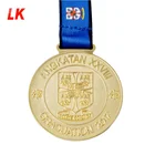 China manufacturer custom metal medal 3d logo sport medal copper embossed sport medallion
