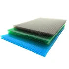 Agricultural transparent plastic greenhouse 8mm 10mm 12mm uv honeycomb polycarbonate roofing sheet