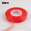 Tesa Equivalent Red Liner Clear Polyester Film Strong Acrylic Adhesive Double Sided PET Tape