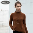 Custom top quality winter long sleeve knit women sweater