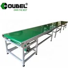 Automatic mini fixed flat rubber belt conveyor is used in logistics sorting line