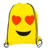 Cute Emoji Polyester Backpack Emoji Drawstring Backpack Bags for Kids