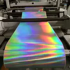 Transfer holographic paper board for cigarette box package