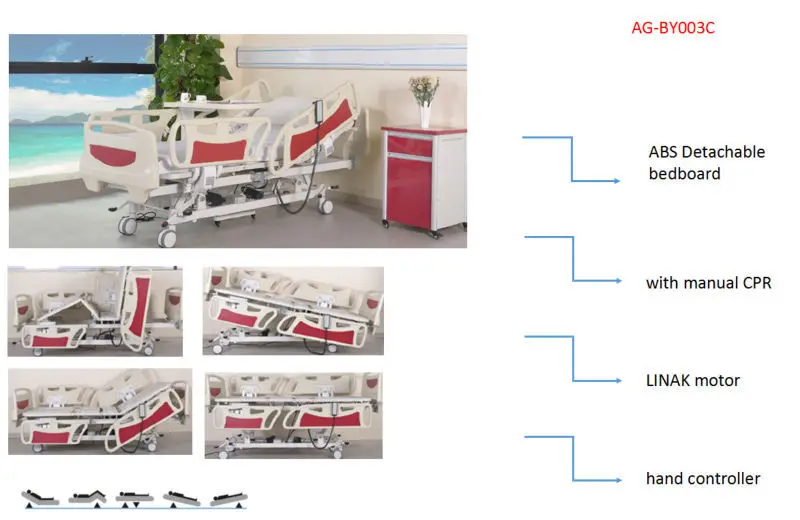 movable electric hospital bed