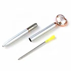 Promotion Custom Logo Love Roller Diamond Metal Black Ball Pen With Grip
