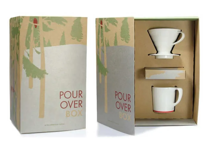 luxury coffee mug gift box with eps foam insert