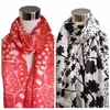 Factory supplier 100% silk reticulation fabric scarfs hand-made original design pattern OEM Silk Scarf
