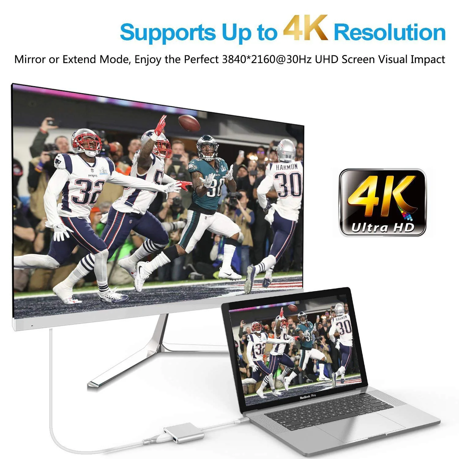 3 ports type c to hdmi interface & usb 3.0 adapter for 1080P HDTV Macbook Laptop - ANKUX.COM