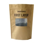 Custom shape kraft paper bag with clear window stand up zipper paper pouch underwear paper bag