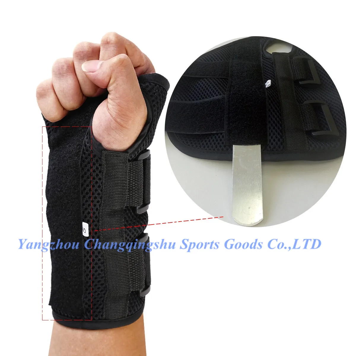 wrist brace with thumb stabilizer