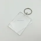 Rectangle Shaped Promotional Blank Plastic Acrylic Key Tag
