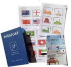 custom a5 a6 size paper printed fake passport book booklet printing for kids
