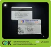 SGS certification custom gift card with embossed number