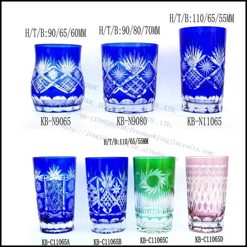 classic hand cut glass tumler 