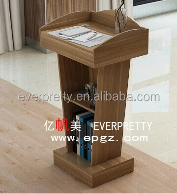 Alta calidad de lujo chapa de madera Iglesia púlpito diseños para la venta