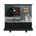 White Fabric Fiber Glass 60 inches 16:9 Portable Floor Screen Floor Standing Projection Screen