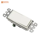 Control Light Switch 10a Wall USA Standard 115*70mm 125v 10A 1 Gang 1 Way Wall Switch for Home Use