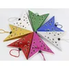 2019 Shanghai Shangyi factory hanging five points paper star lantern pattern for Christmas decoration