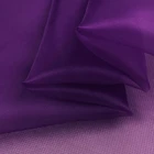 Howmay silk organza fabric 6m/m 55"cm 140cm violet 100% silk fabric for wedding dress overcoat China raw silk