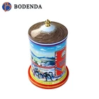 hot sale custom metal tin music box with hand cranked