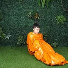 2.1m*0.9m PE Orange Survival Kepp Warm Emergency Sleeping Bag