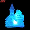 Led color changing glass xmas christmas house with light