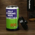 Camera Film Roll Water Bottle Electric Stainless Steel Automatic Auto Stirring Audio Mixer Mug Containers Bottle cup